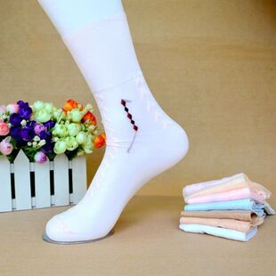 雕花丝光大小码 上海锦纶丝袜女夏天老式 宽口袜子老年人松口袜薄款