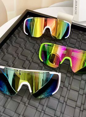 复古超大框防风运动太阳镜