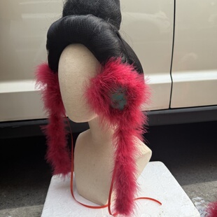 【霜翎阁】多色耳暖耳罩风帽唐制女款日常保暖汉服配饰品冬季帽子