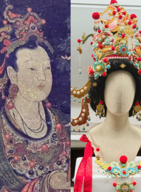 【霜翎阁】神仙图壁画发全套装汉服配饰品法海寺｛菩提树天 2.0｝