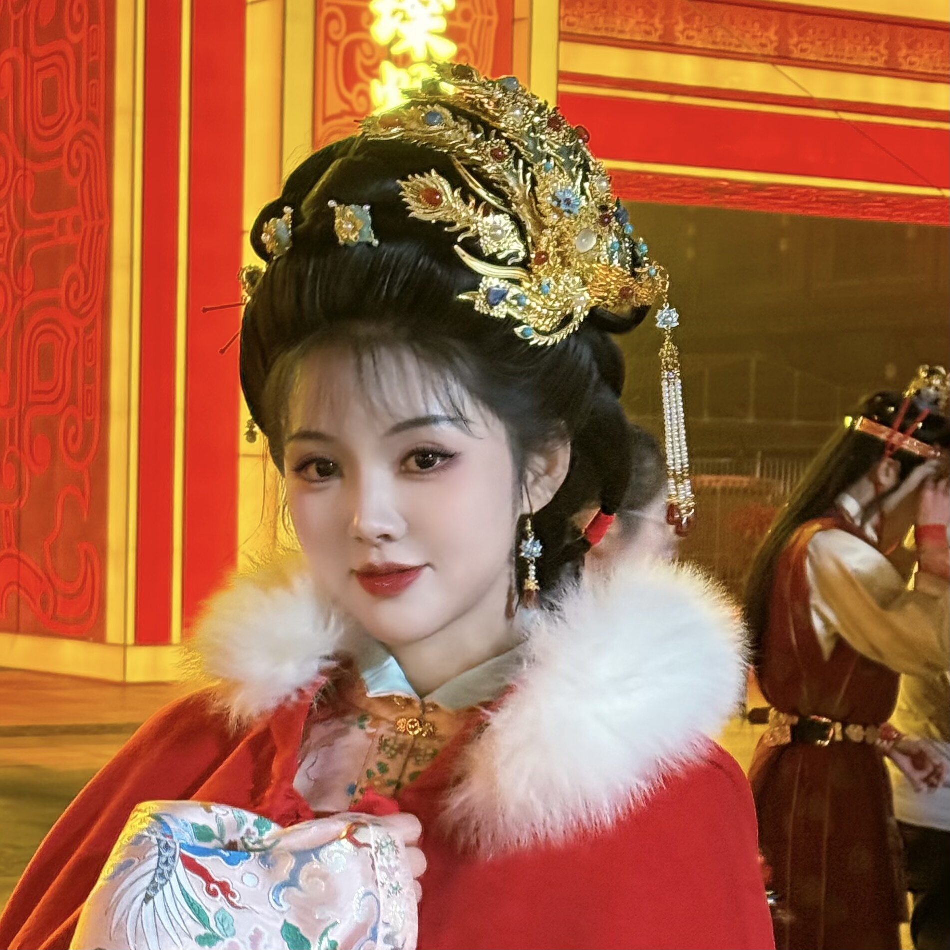 【霜翎阁】正凤凰偏凤套装汉服明制87红楼梦同款发簪配饰品{宝钗}图片