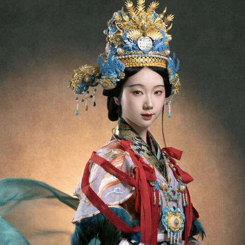 【霜翎阁 x花朝记】永乐宫壁画神仙套装汉服配饰品璎珞｛西王母｝