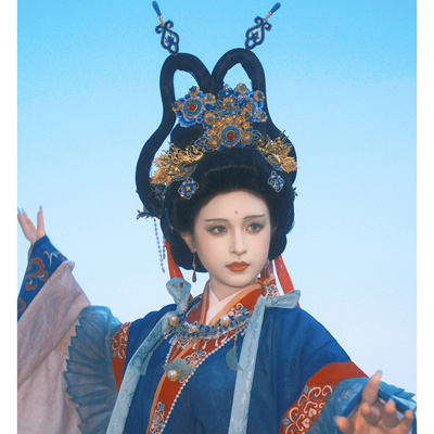 【霜翎阁】永乐宫壁画神仙套装冠簪汉服冠发钗配饰品｛仙果玉女｝