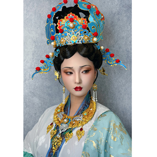 【霜翎阁】永乐宫壁画神仙发钗套装冠簪子汉服配饰品流苏{电母}