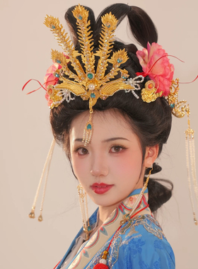 【霜翎阁】神仙仕女图绢人全套装发红楼梦宋制汉服配饰品十二金钗