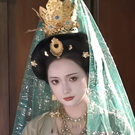 【霜翎阁】杨贵妃同款饰品莲花冠唐风汉服发簪钗套装｛太真娘子｝