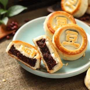 唐山高小酥食品 红豆饼 宫廷烘烤糕点速食早餐下午茶点500克包邮