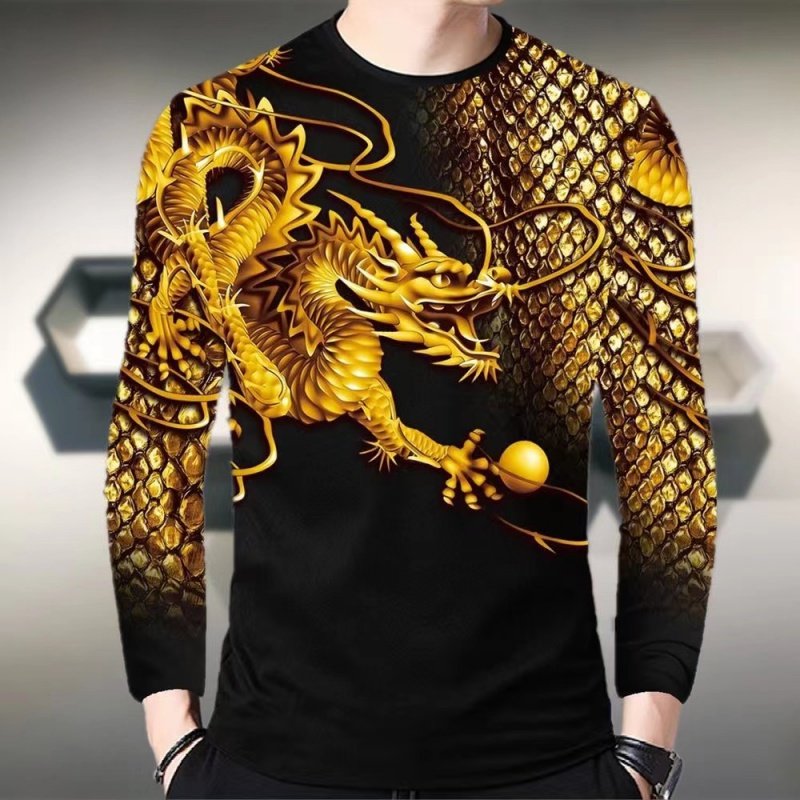 中国风时尚长袖t恤休闲