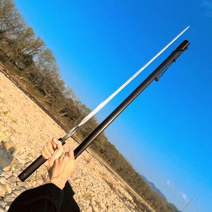 龙泉文玩细剑一体龙骨锻打宝剑素装唐剑高锰钢刀剑冷兵器未开刃