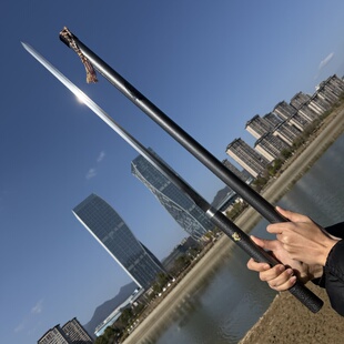 梅花棍一体锻打锰钢刀剑可反接冷兵器未开刃