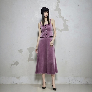 GRL品牌春夏新款 百搭甜美减龄吊带抹胸连衣裙女二件套