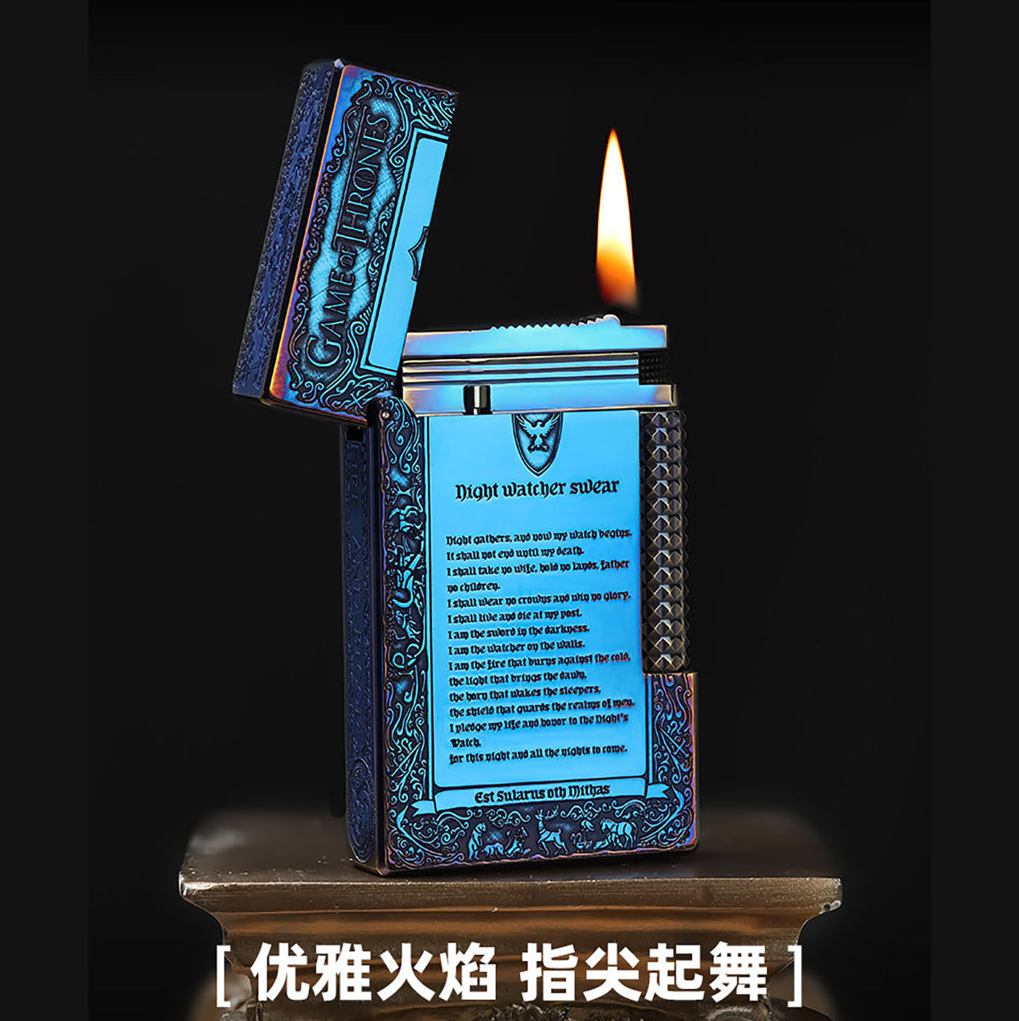 KW卡尔威登朗声煤油打火机送男友生日礼物烤蓝冰与火朗声商务男生