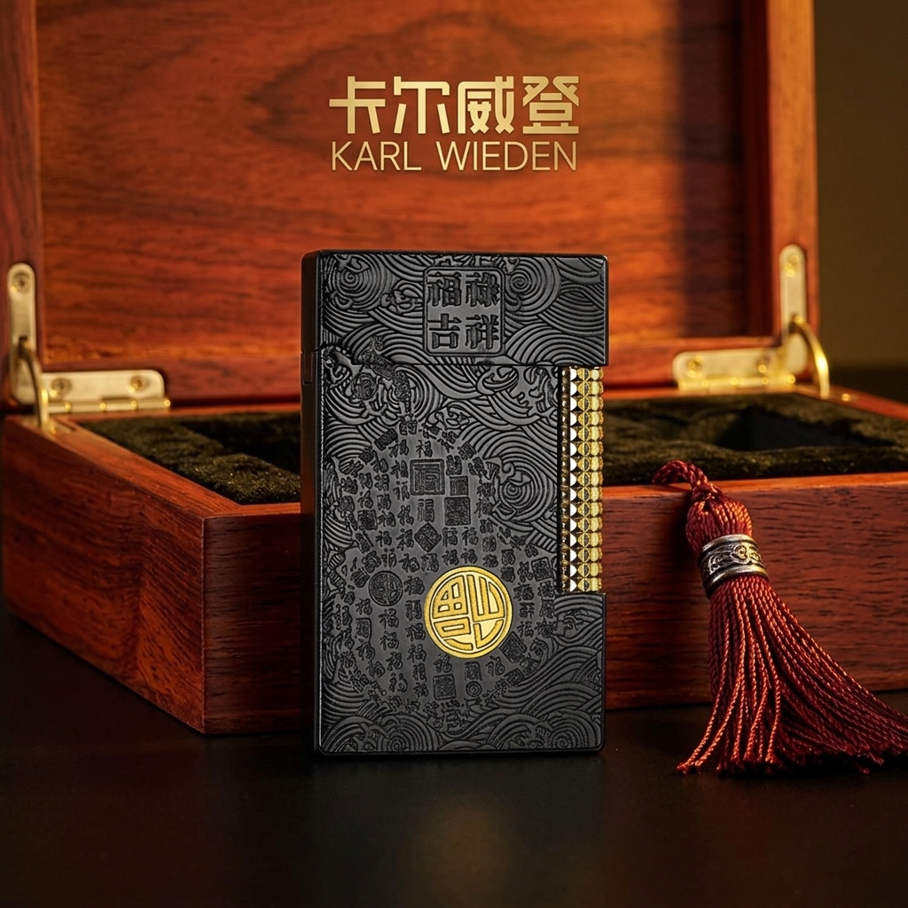 【送赠品】KW卡尔威登朗声煤油打火机福禄吉祥送男友生日礼物复古