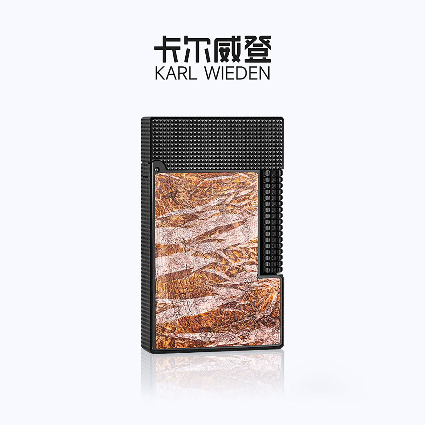 KW卡尔威登朗声煤油打火机砂岩流金黑送男友生日礼物商务男生礼盒