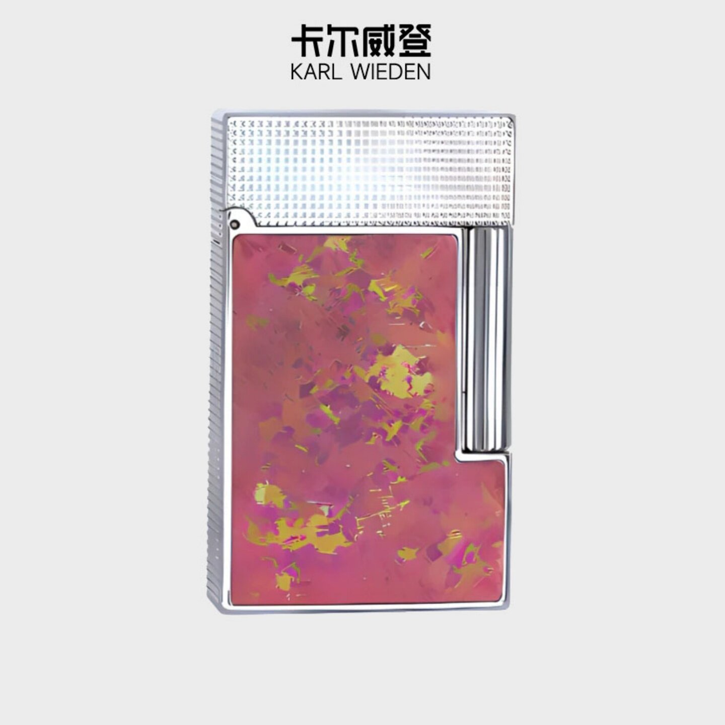 KW卡尔威登朗声煤油打火机冰花银粉油机送男友生日礼物商务男生kw