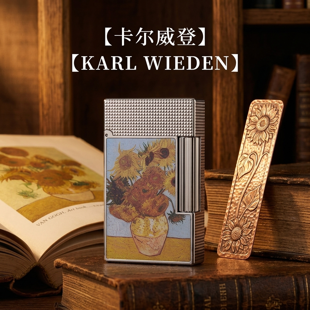 KW卡尔威登朗声煤油打火机高级送男友生日礼物 向日葵 商务情人节