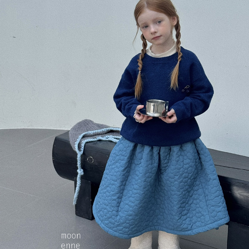 花样衣家女童中大童冬季新款手工樱桃针织毛衣圆领套头羊毛毛衣