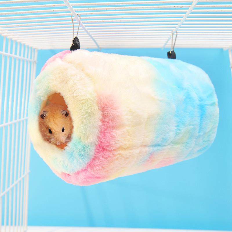 小宠过冬棉窝松鼠蜜袋鼯吊床花枝鼠鹦鹉彩色保暖毛绒隧道直筒吊窝,宠物/宠物食品及用品,窝,淘宝优惠券,粉丝福利购,淘宝优惠卷