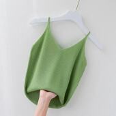 小吊带背心女白色内搭时尚 性感美背抹胸上衣潮 洋气冰丝针织打底衫