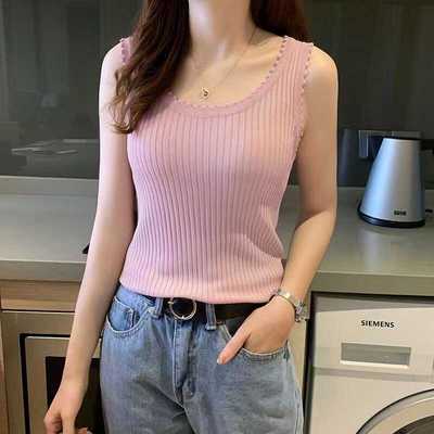 吊带背心辣妹内搭冰丝针织衫外穿