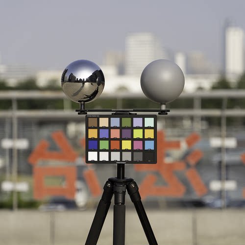 VFX灰球光球环境反射采集球后期捕获视效球现货反光铬球HDRi球