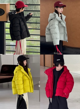 韩版儿童羽绒服2025年新款男童女童中大童加厚连帽白鸭绒保暖外套