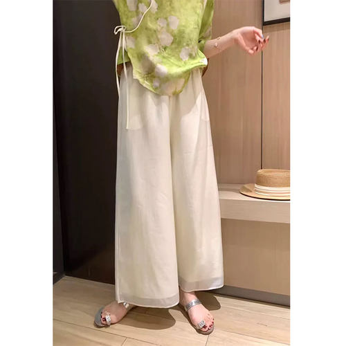 凉感九分裤子休闲裤夏季新中式