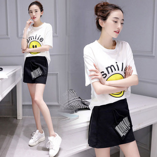 两件套春夏装 女装 夏季 T恤半身裙套装 950 深依度2023夏装 裙 新款