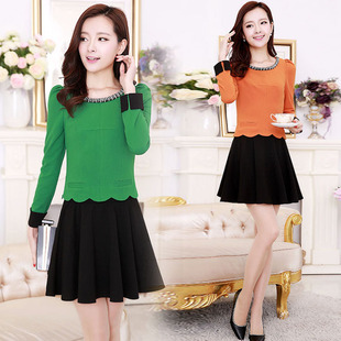 女装 春秋季 两件套长袖 深依度2023春装 裙 大码 连衣裙套装 668 新款