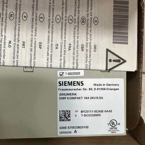 正品原装仅开封6FC5111-0CA02-0AA2电气模块现