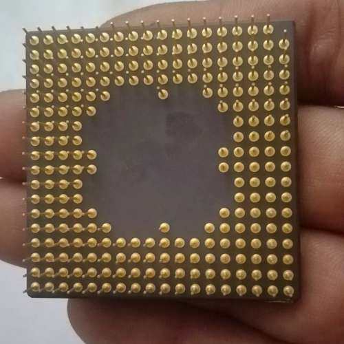 摩托罗拉MC68EN360RC25K，镀金陶瓷CPU，细节见