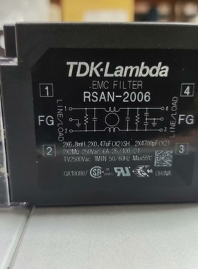 日本TDK-Lambda滤波器RSAN-2006 全新无包装