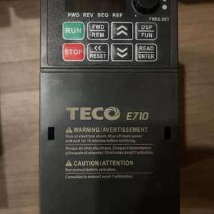 H3E 东元 401 型号：E710 三相0.75KW 变频器