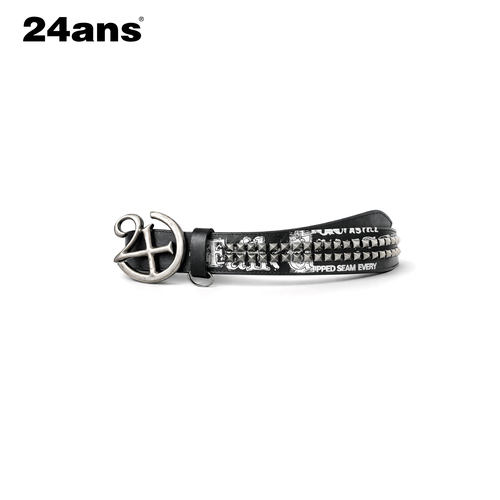 24ANS LTD【汪苏泷同款】皮带 ⑴朋克印花⑵手工铆钉⑶定制带头