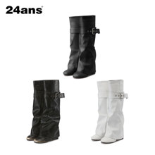 24ans【柳智敏 孙彩瑛同款】可拆卸裤管靴 堆堆变直筒靴子 矮子乐