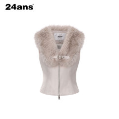 24ANS LTD 倒置两穿 仿皮草马甲