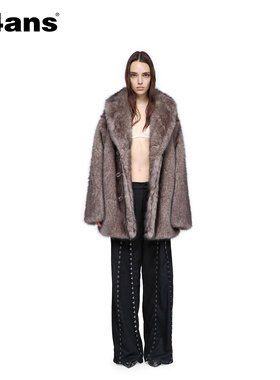 24ANS LTD 一直备受海外明星时尚博主青睐 | 两色 环保皮草