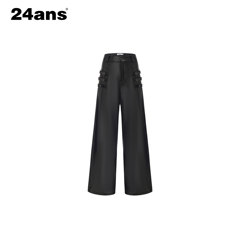 24ANS LTD 经典阔腿皮裤