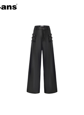 24ANS LTD 经典阔腿皮裤