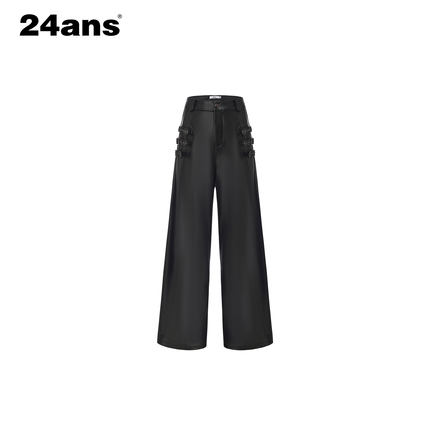 24ANS LTD 经典阔腿皮裤