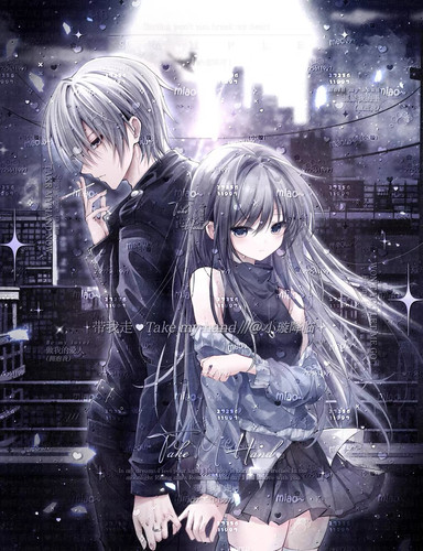 【13张业uki合绘情头直购】动漫情侣日系头像壁纸原创圈薄码直购