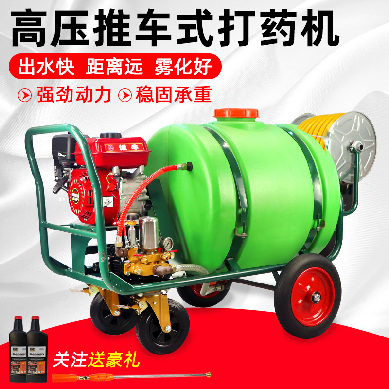 汽油打药机高压农用喷雾器古树园林手推式打药车电动新型打药机