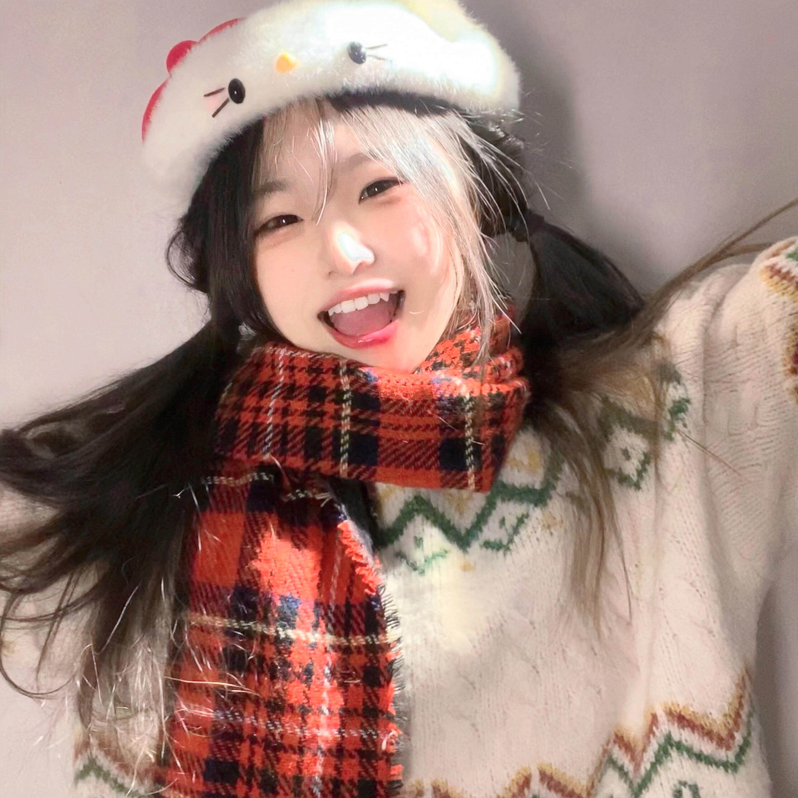 HelloKitty可爱春季贝雷帽女款显脸小毛茸茸保暖超好看潮流画家帽