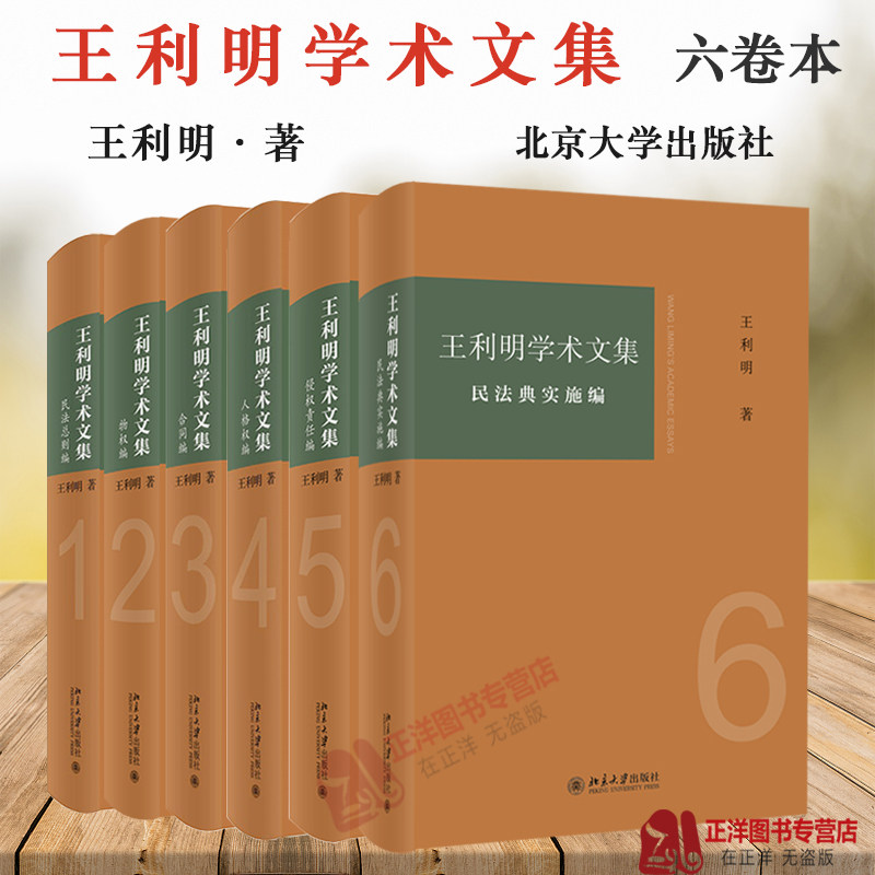 正版 王利明学术文集六卷本 民法典实施编+民法总则编+物权编+合同编+人格权编+侵权责任编 王利明民法学研究 民法典研究 北大版图片