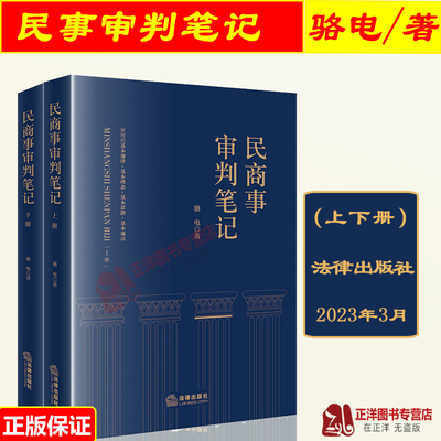 正版民商事审判笔记上下册骆电