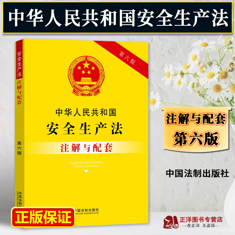 正版2025适用中华人民共和国安全生产法注解与配套第六版 法律法规司法解释相关规定条文注解安全生产法律条文/安全生产法法律书籍