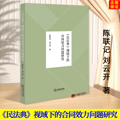 正版2023新书 民法典视域下的合同效力问题研究 陈联记 刘云开 法律出版社9787519781798