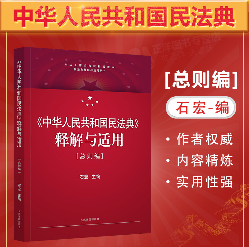 正版现货 民法典2021年版 中华人民共和国民法典释解与适用 总则编