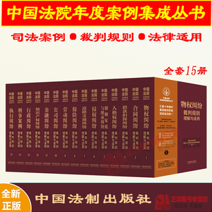 担保婚姻家庭知识产权纠纷裁判规则理解与适用 中国法院年度案例集成丛书 全套15册 2023新 物权合同侵权保险劳动公司金融执行借款