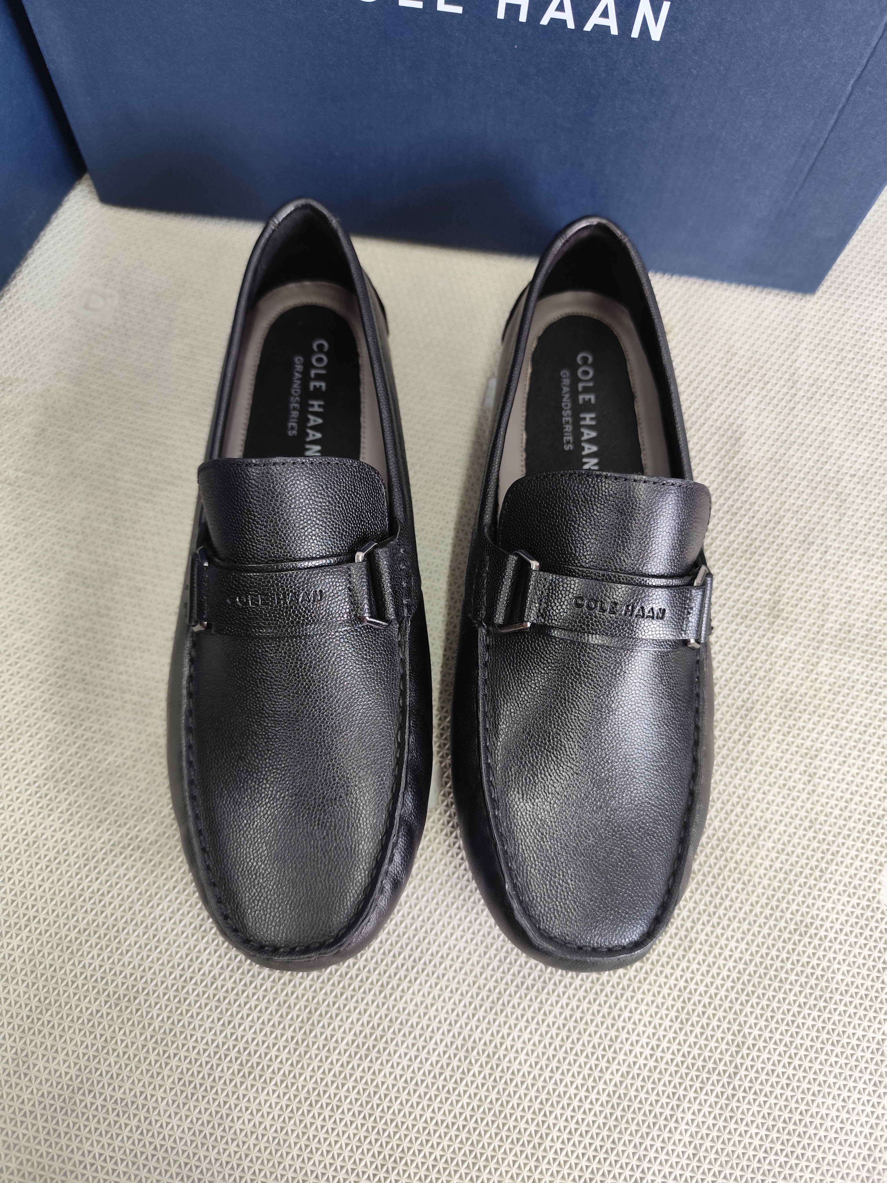 Cole Haan男鞋时尚休闲舒适简约豆豆鞋一脚蹬乐福鞋开车便鞋37217